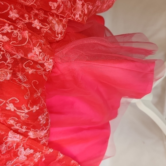 Hebeos Women's Size S Princess Pink Spaghetti Strap Sleeveless Mini Party Dress - Picture 12 of 16